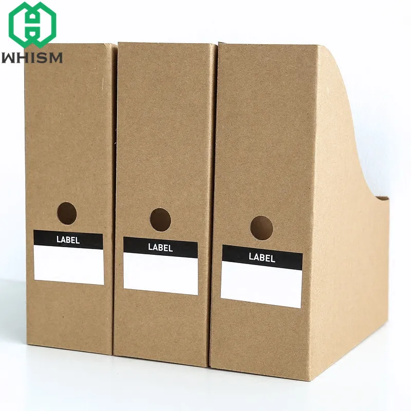 Whism Diy Kraft Paper Bookend Book Holder Book File Bookends