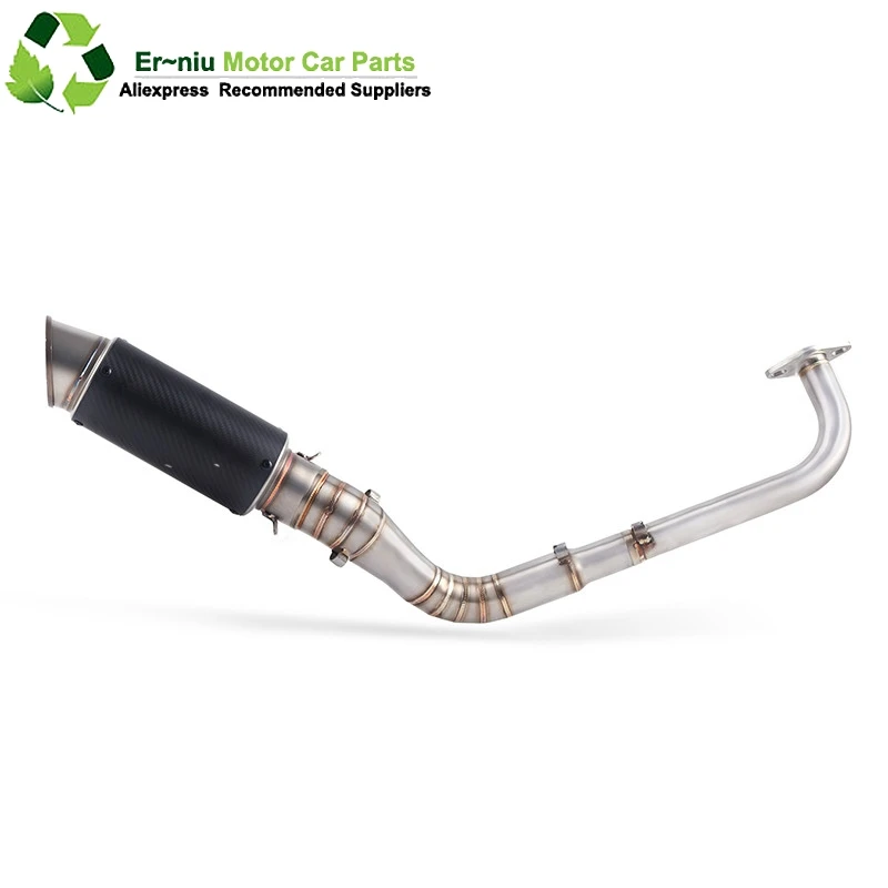 

Modified Front Middle Link Pipe Scooter Exhaust Muffler Escape Full System Slip-On For yamaha NVX155 NVX 155 Aerox155 Aerox 155