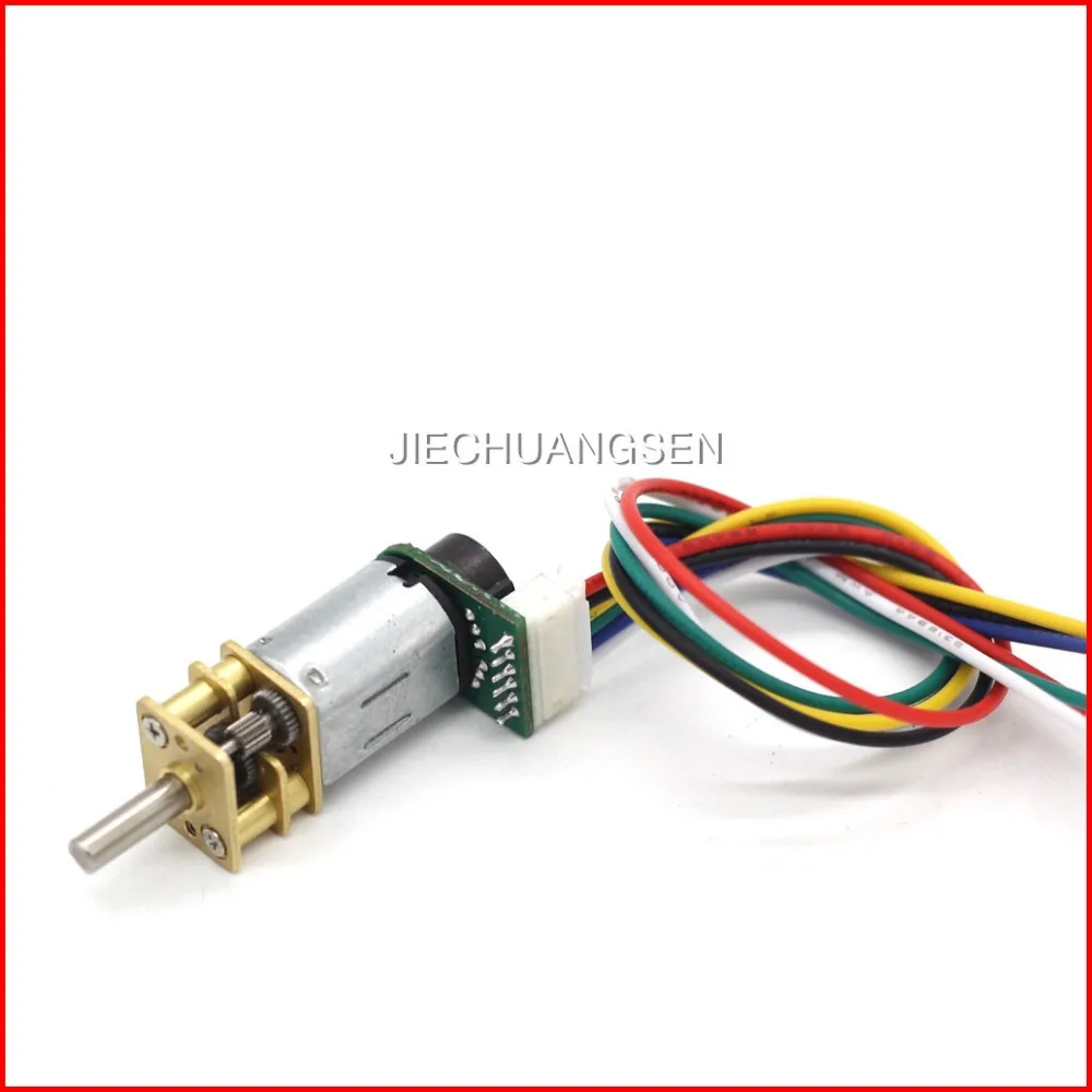 

Well - made GA12 - N20 dc gear motor with encoder speed velocity measurement 6V 500rpm FOR mini car balance motor encoder DIY