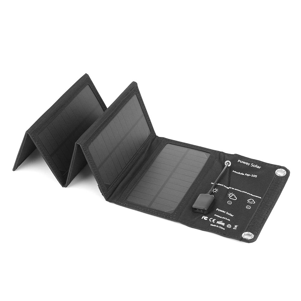 

Portable SunPower Solar Panels 10W Universal Folding Solar Charger with for Smartphones and Other 5V USB Devices High Quality