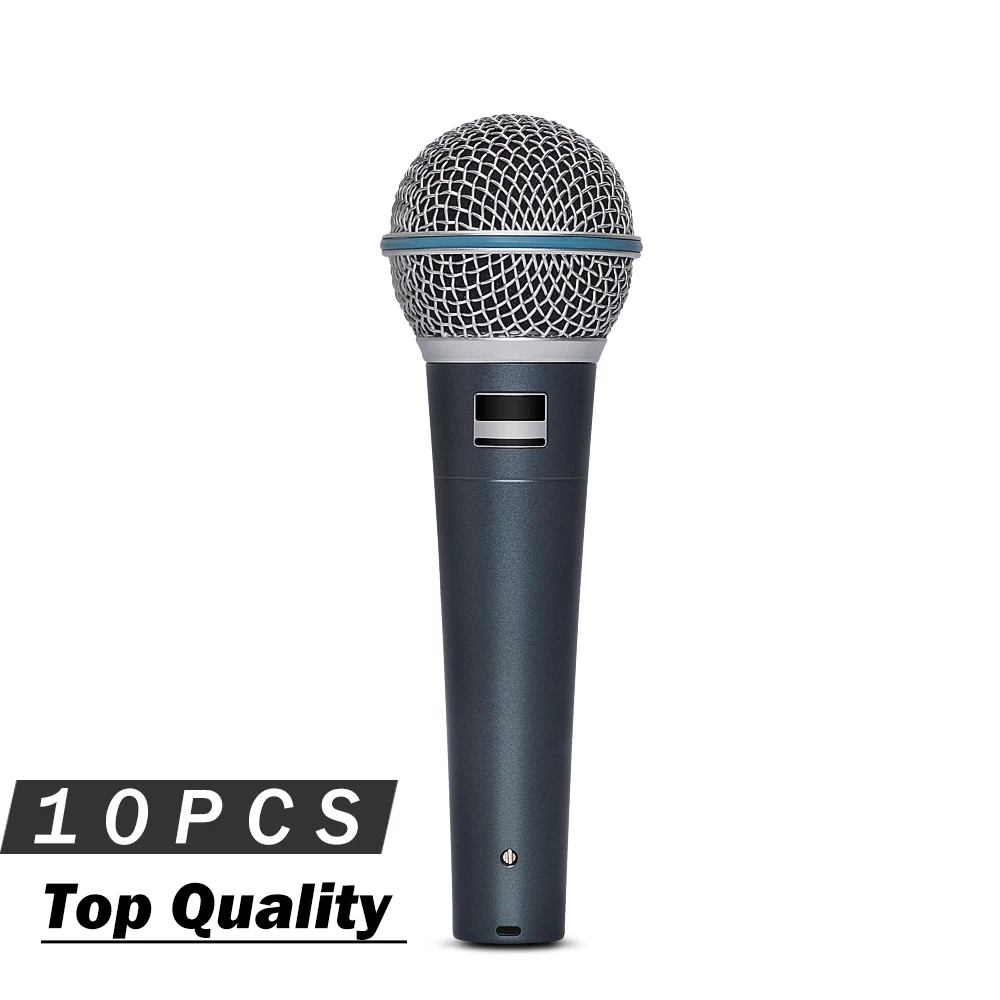 

10PCS Top Quality Supercardioid Vocal Microphone BETA58 !! Transformer Inside !! Karaoke Handheld Stage Mic Mike Microfone 58A