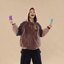 Harajuku стиль искусственная овечья шерсть куртка оверсайз пальто Зимняя теплая мохнатая куртка Женская Осенняя верхняя одежда Новинка Женское пальто