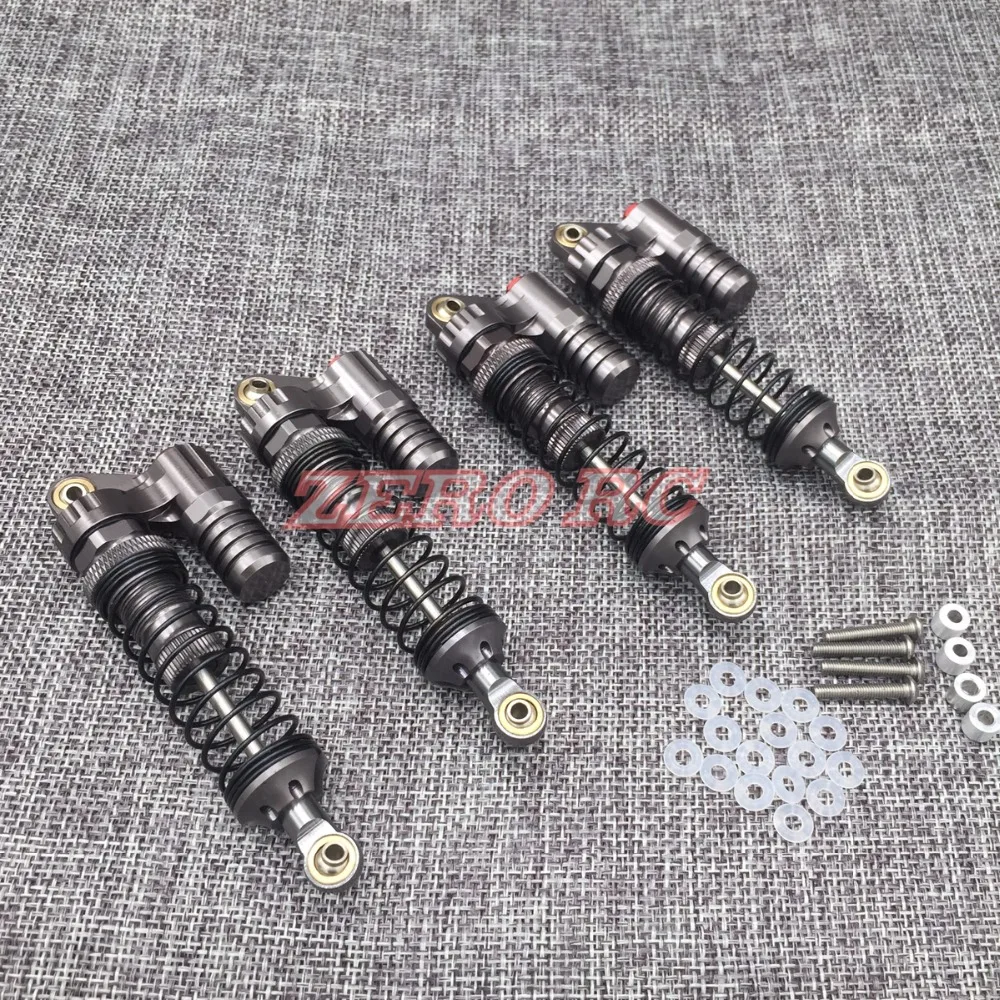 ALUMINUM Adjustable Piggyback SOFT Suspension Shocks Absorber 90MM For