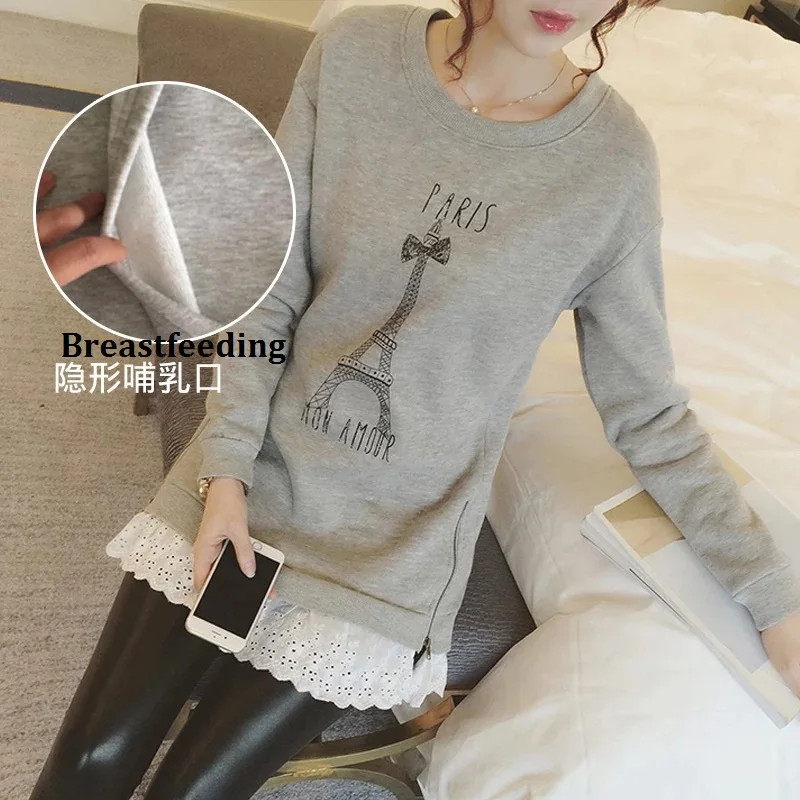 

Moms Fashion pregnancy Maternity Clothes Maternity Tops/T-shirt Breastfeeding shirt Nursing Tops for pregnant women