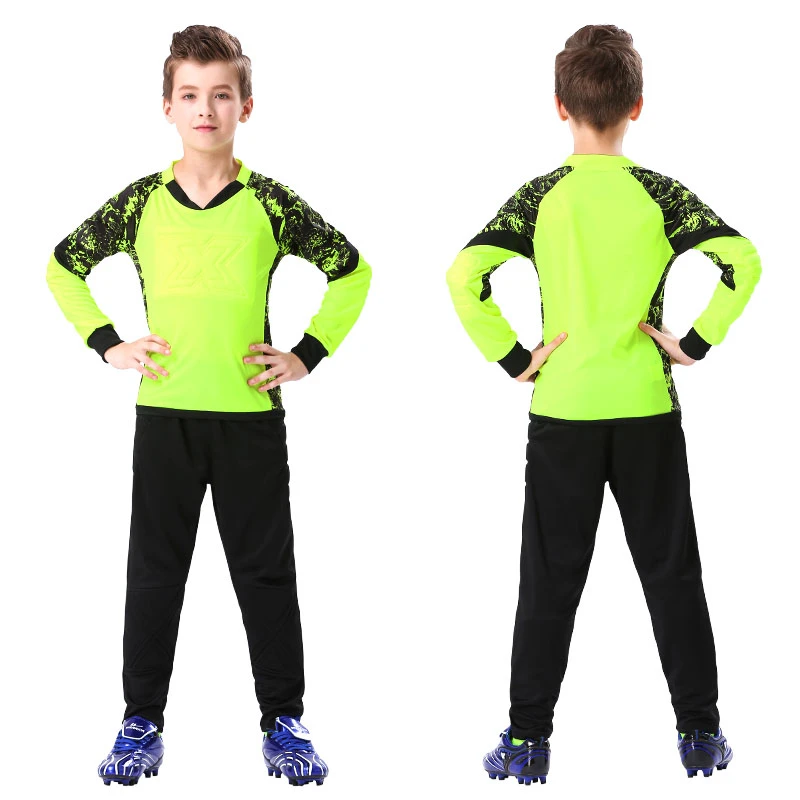 de profesionales personalizadas para niños, de fútbol, portero, Protector de esponja gruesa, conjuntos de uniformes de entrenamiento|Sets de fútbol| - AliExpress