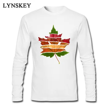 

Hawaiian Layered Maple Leaf Long Wolf Tops T Shirts Funny Jojo Autumn Winter Casual Tees Men's Family Clothes