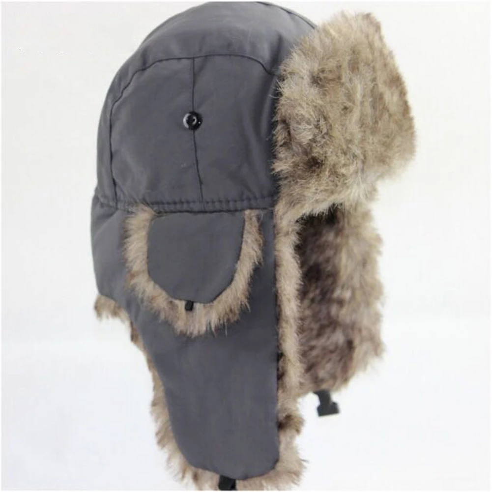 Airman Snow Hat Trapper Bomber Warm Russian Trooper EAR FLAPS Winter Ski Hat Men Women Cap New Bomber Hats