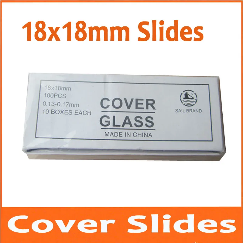 1000pcs 18x18mm Length Biomicroscope Microscope Glass Slide Cover Slips
