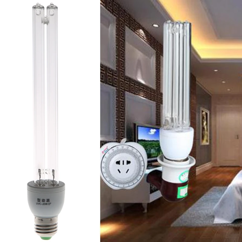 

20W E27 AC 220V UV Light UVC Ultraviolet Disinfection Ozone Sterilization Lamps