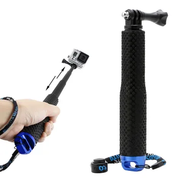 

OOTDTY 1 Set Extendable Pole Mini Selfie Stick Waterproof Monopod Blue For GoPro Hero 4/3/3+ New