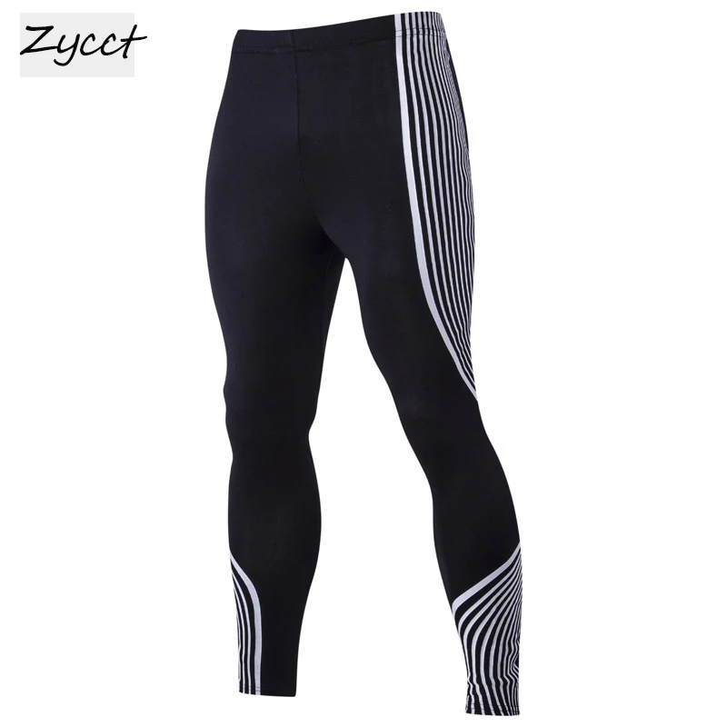 Men's Sexy Tight Pants Fashion stripe Trousers Casual Sweatpants Elastic Slim Fitted Active