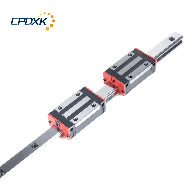 

linear guide rail cnc 15mm linear rail HG15 L750mm 2 pcs + linear guide carriage HGH15CA / HGW15CC 4 pcs