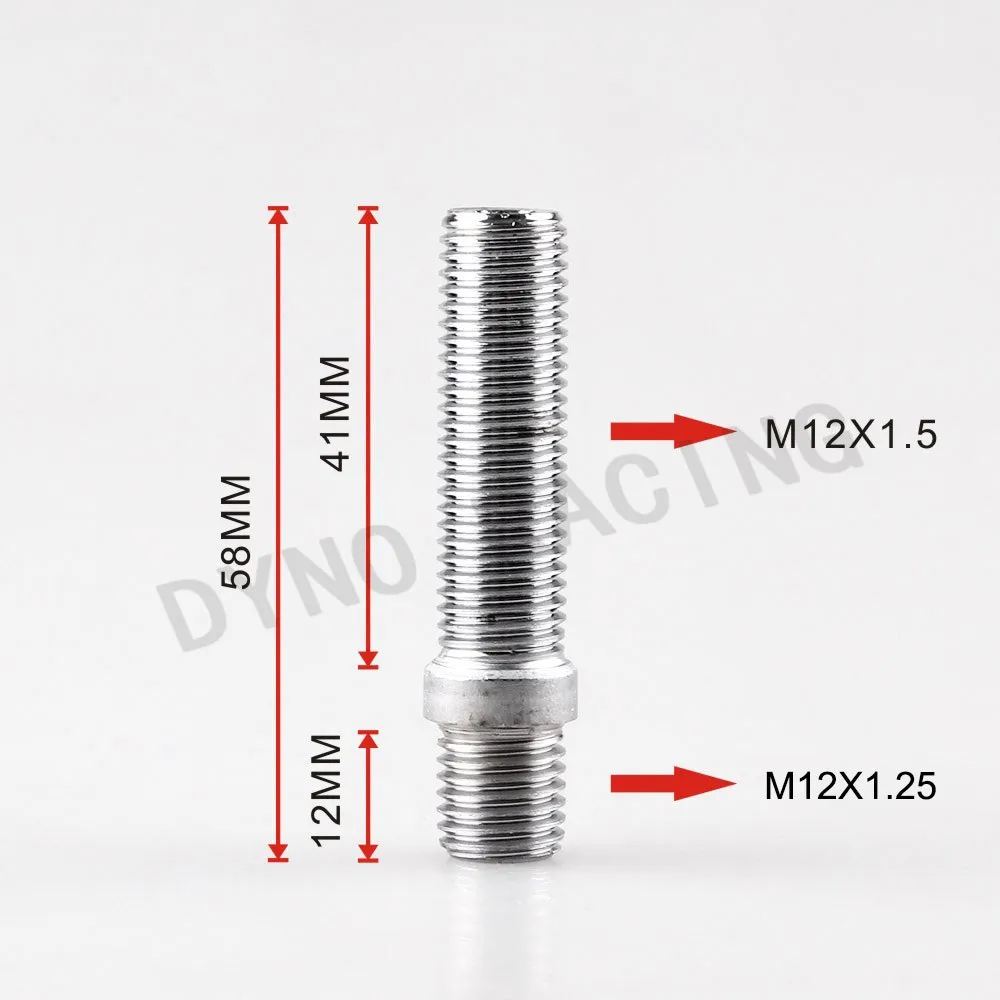 Расширенные колесные шпильки конверсионные болты/винтовой адаптер Комплект(M12x1.5 до M14x1.5, M12x1.5 до M12x1.5 - Название цвета: M12x1.25-M12x1.5