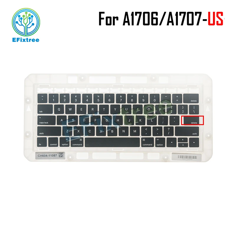 Новый A1707 клавиатура ключи только США для Macbook Pro retina 13 "A1706 клавиша набор ключей Крышка 2016 2017 год США Замена макет