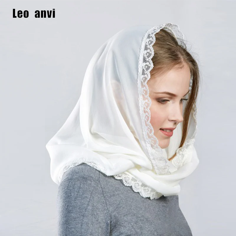 Женский шифоновый шарф Leo anvi дизайнерский головной платок женский бандана