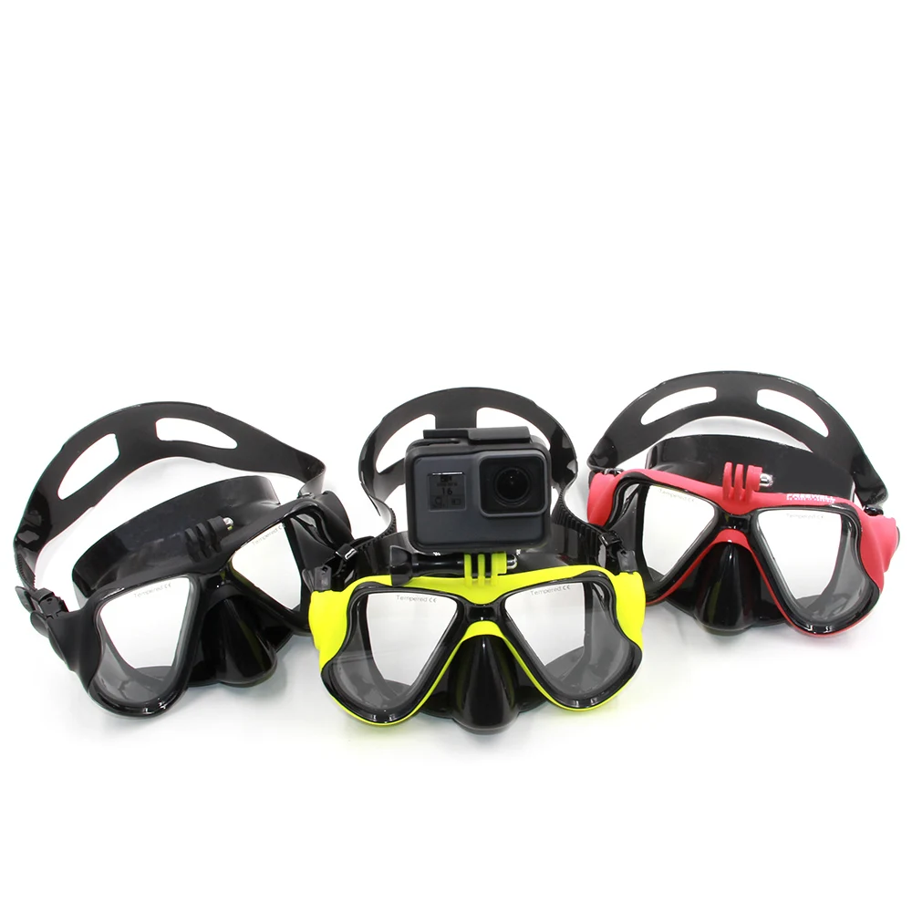 TELESIN Diving Mask Scuba Dive Snorkel Swimming Googgles Tempered Glasses for GoPro Hero 6 5 4