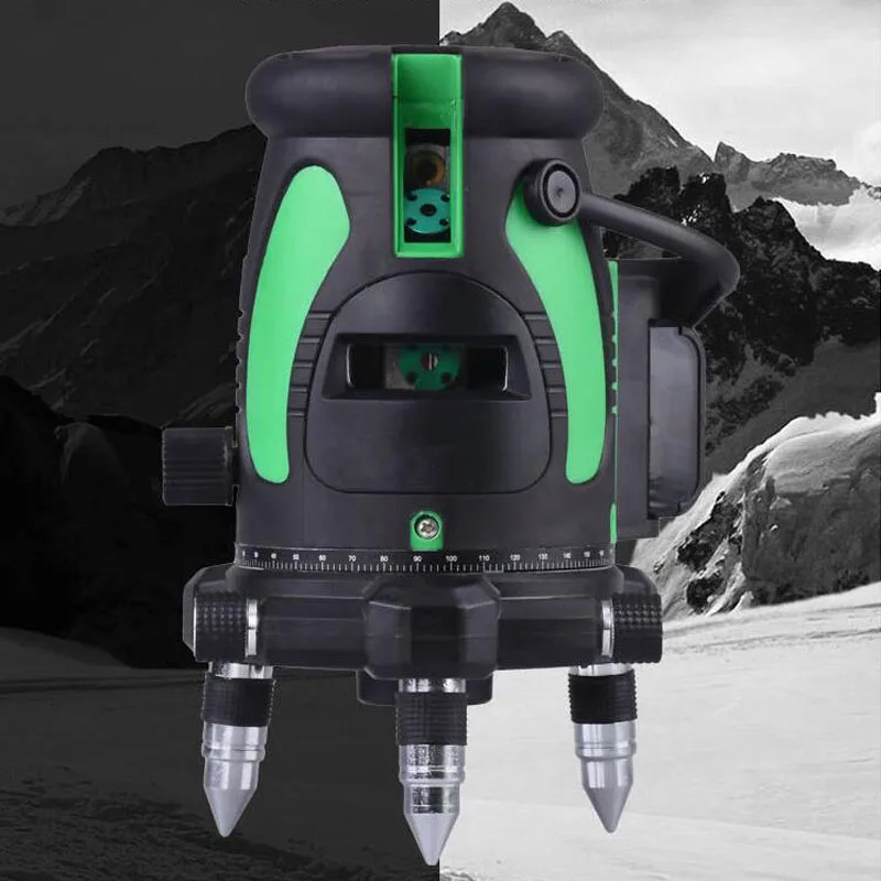 

360 Two-Way Fine-Tuning With Dial Laser Level Automatic Leveling Laser Level Blue Light Infrared Dual Power Level Building Tools
