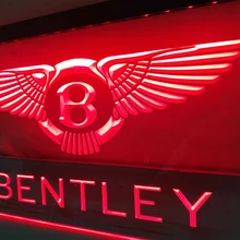 LG130-Bentley светодиодный неоновый свет знак повесить Знак Домашний Декор ремесла