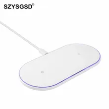 SZYSGSD быстрое Qi Беспроводное зарядное устройство для iPhone X XS Max 8 Plus Быстрая зарядка для samsung S9 S8 Xiaomi mix 2s 2 Зарядка для телефона 20 Вт