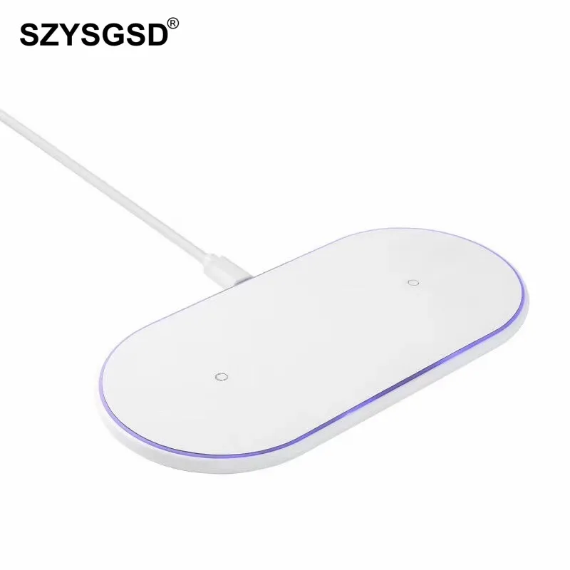 

SZYSGSD Fast Qi Wireless Charger For iPhone X XS Max 8 Plus Fast Charging Pad For Samsung S9 S8 Xiaomi mix 2s 2 Phone Charge 20W