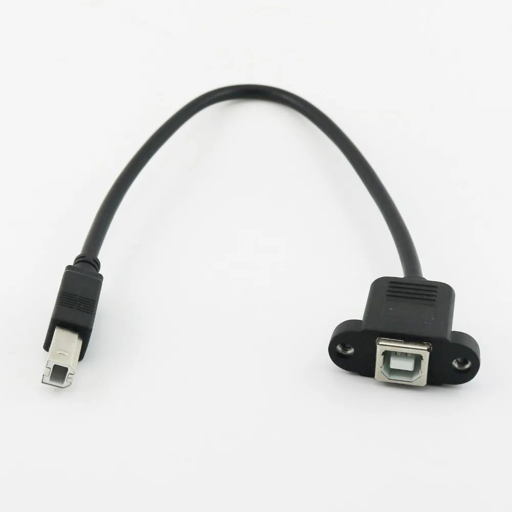 1x USB 2 0 B папа к гнездо Панель Крепления для принтера удлинитель Кабель шнур 30 см/50