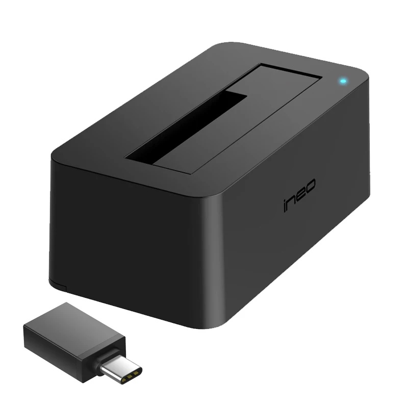 

ineo HDD Docking Station For USB C 3.1 Gen 2 Type-C to 2.5 / 3.5 inch Hard Drive SSD [C3527-II+]