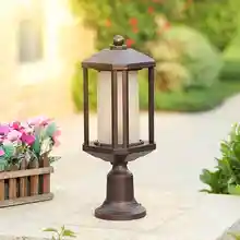 Садовая декоративная лампа в европейском стиле, водонепроницаемая наружная садовая лампа для ворот, наружный настенный светильник для двора