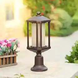Декоративный сад столб лампы Европейском стиле водонепроницаемый открытый ворот сада лампы Открытый Двор Настенный светильник