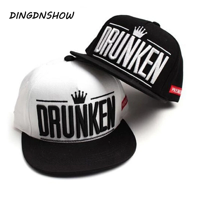 

[DINGDNSHOW] Brand Baseball Cap Novelty Children Unisex Embroidery Letters DRUNKEN Hip Hop Hat Casquette for Boy And Girls