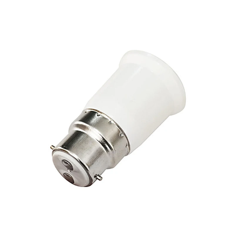 XIHALONG 1pcs B22 to E27 LED Lamp Base B22-E27 Bayonet Fireproof Holder Adapter Converter Socket