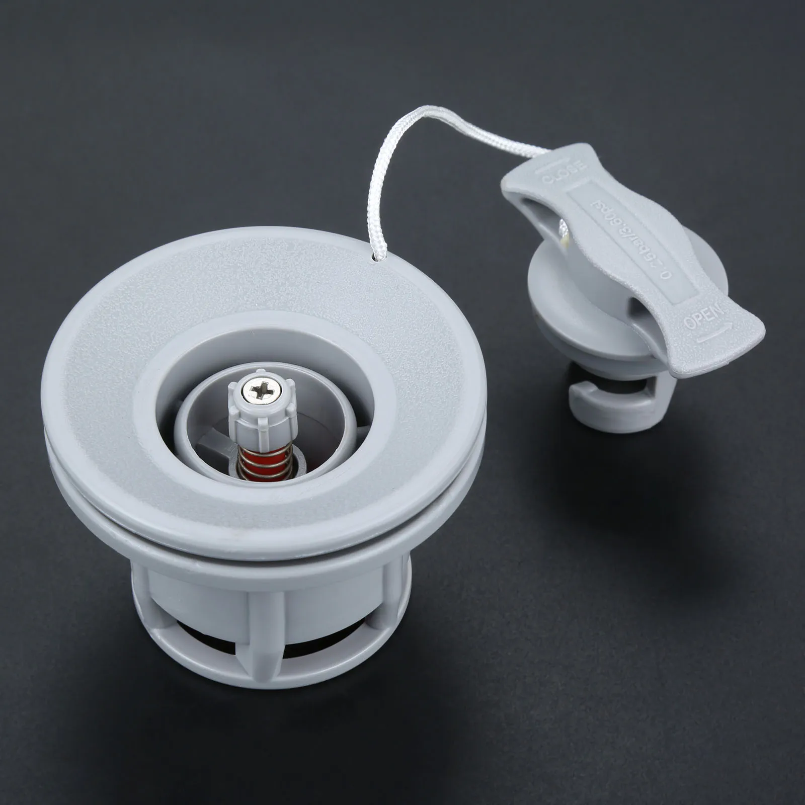 POM Double Seal 8 Hole Air Valve Screw Valve Adapter Cap For Inflatable