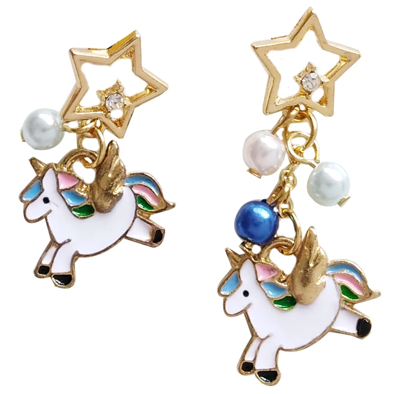 

Personalized creative metal texture simple five-pointed star shape earrings For Women