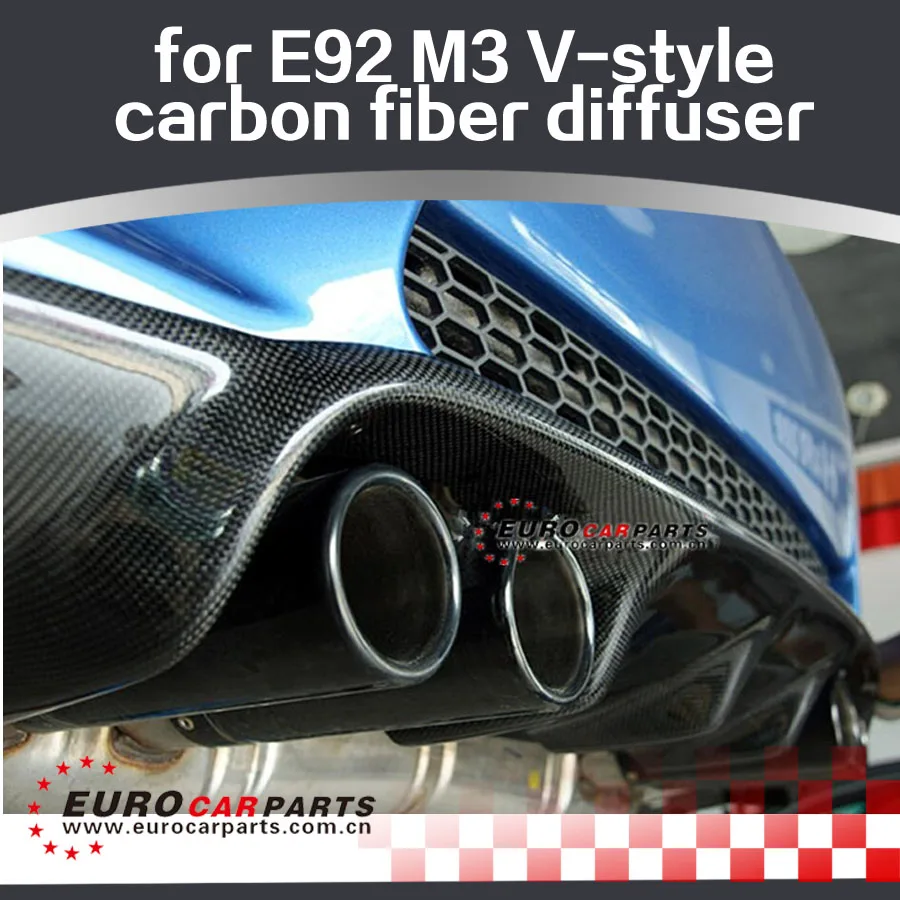 E92 M3 диффузор, пригодный для E92 M3 2006-2011year M3 в стиле карбоновый распылитель для E92 M3 задний диффузор E92 автомобиля стиль карбоновой части