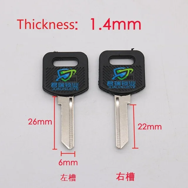 

JF003 Tablet Lock key embryo House Key Blade Replacement Length 26mm (10pcs) Free Shipping