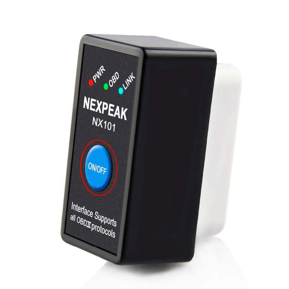  SEKIN EML327 V1.5 Bluetooth OBD2 Code Reader Car Diagnostic Tool Adapter ELM327 Power Switch Car Di