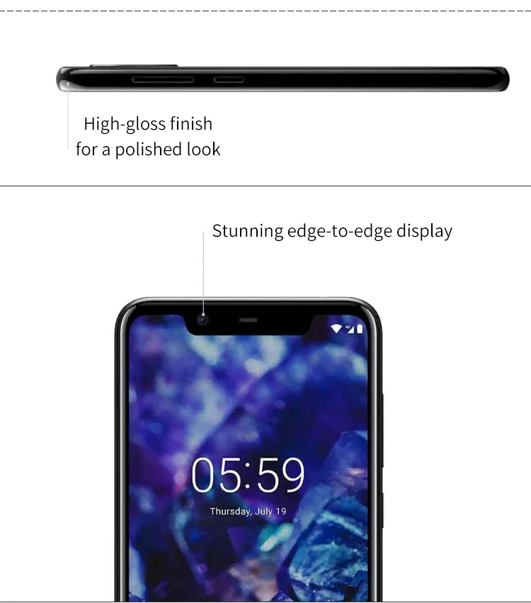 NOKIA X5 3GB RAM 32GB ROM Helio P60 MTK6771 2.0GHz Octa Core 5.86 Inch 2.5D HD+ Full Screen Dual Camera Android 8.1 4G LTE Smartphone