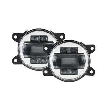 

Amber turn signal 4 inch Front Fog light LED Chips Car Auxiliary Lamp For Ford Suzuki Signs Renault Lotus Universal Lights