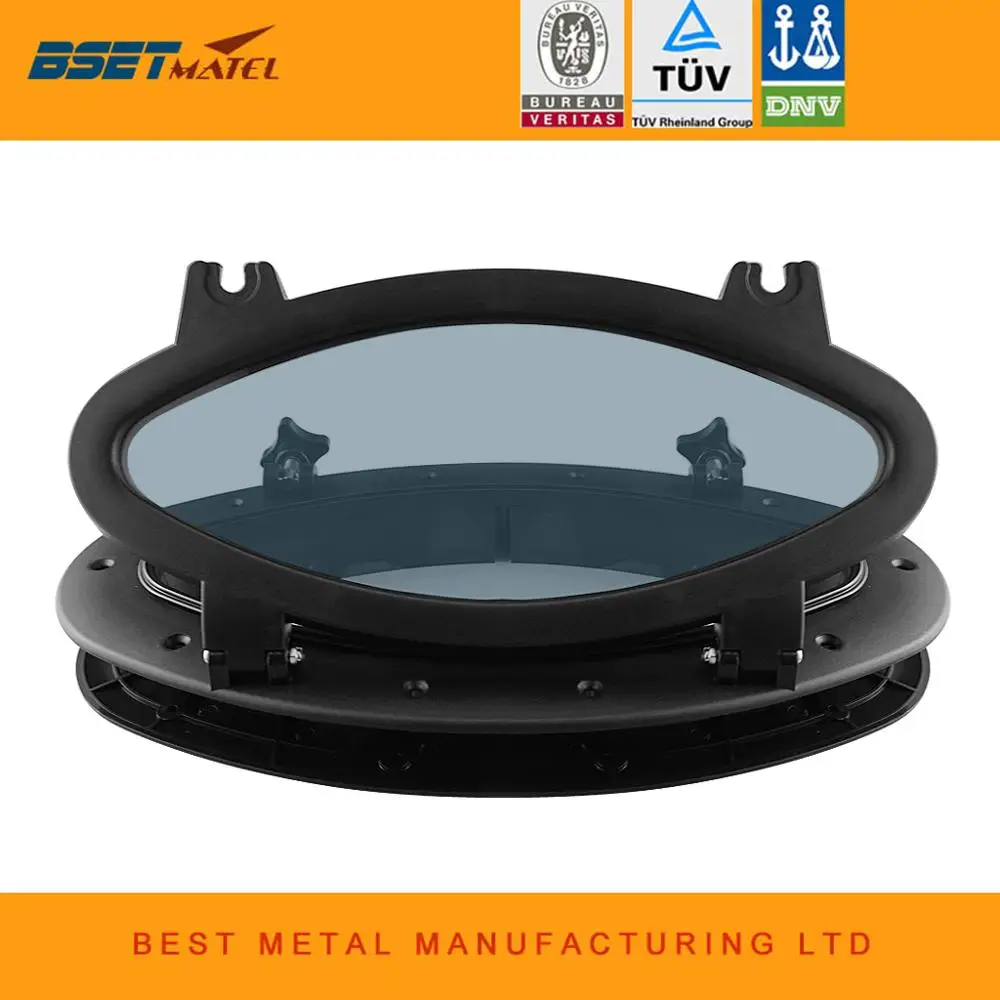 

Marine Boat Yacht RV Oval Shape Porthole ABS Plastic Oval Hatches Port Lights Replacement Windows Port Hole Opening Portlight