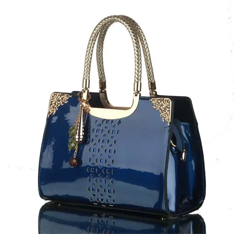 2018 Women Fashion Solid Patent leather handbags women bag the new brand handbag patent Luxury fashion single shoulder bag 2018 Women Fashion Solid Patent leather handbags women bag the new brand handbag patent Luxury fashion single shoulder bag