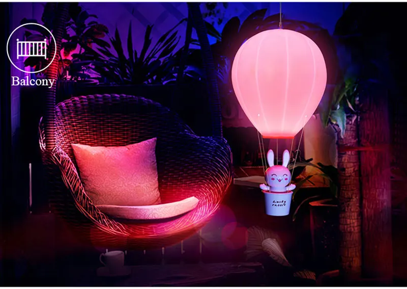 Hot Air Balloon Charging LED Night Lamp Creative Cartoon Cute Desk Lamp Bedroom Bedside Warm Light Nursing Children Baby Light (11)