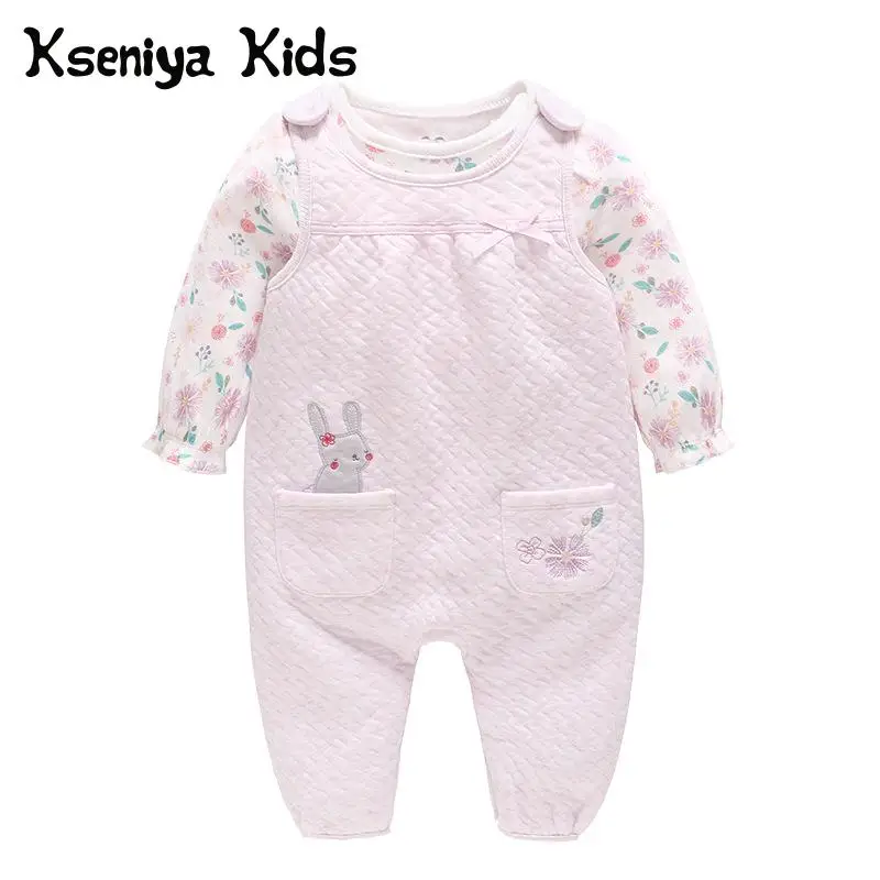 

Kseniya Kids 2018 Autumn New Children's Suit Two-piece Pink Sweet And Cute Embroidered Children's Suit Clothes For Baby Girl