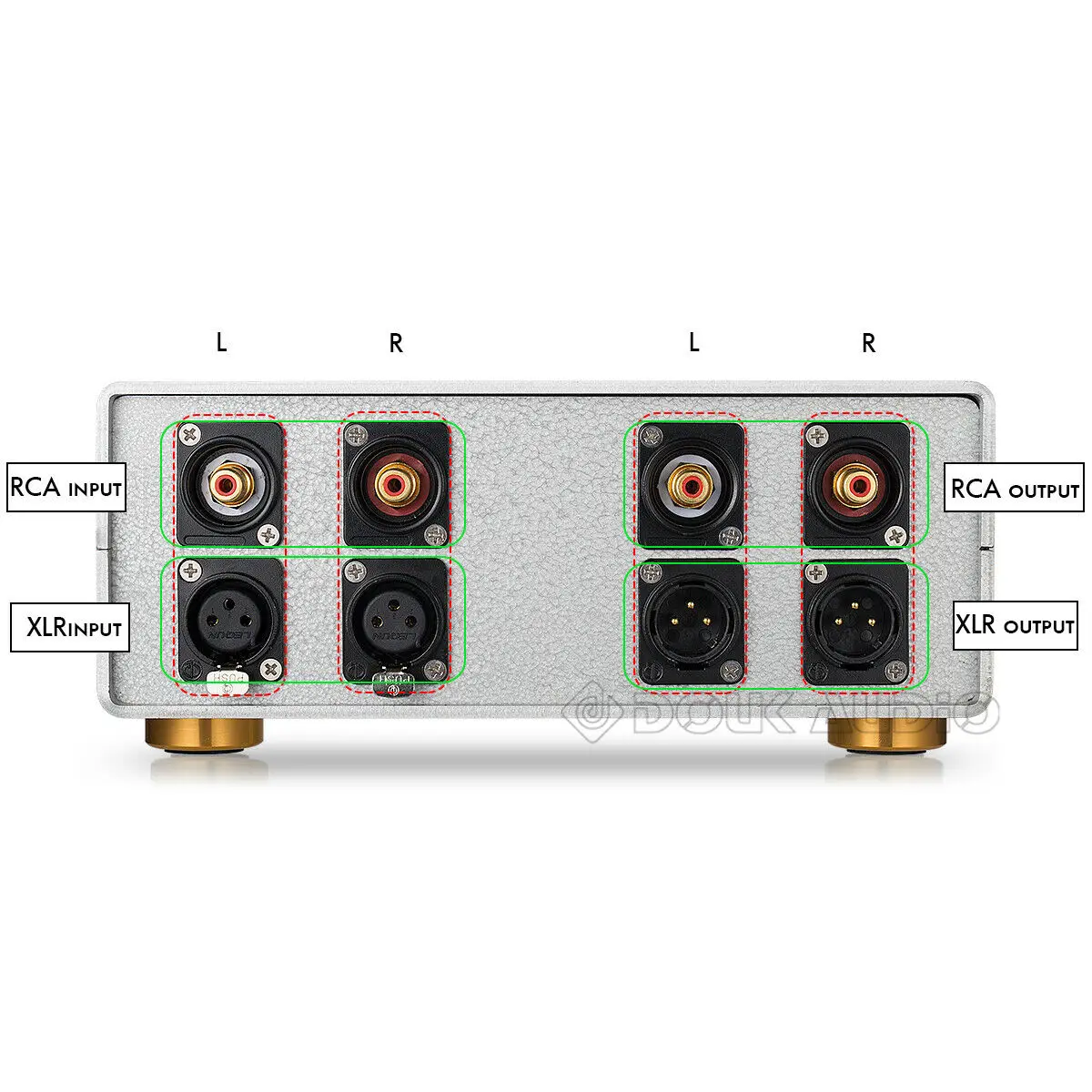 Nobsound 2-в-2-OUT сбалансированный несимметричный XLR/RCA аудио преобразователь сигнала Усилитель Switcher Предварительный усилитель сигнала-Umschalter