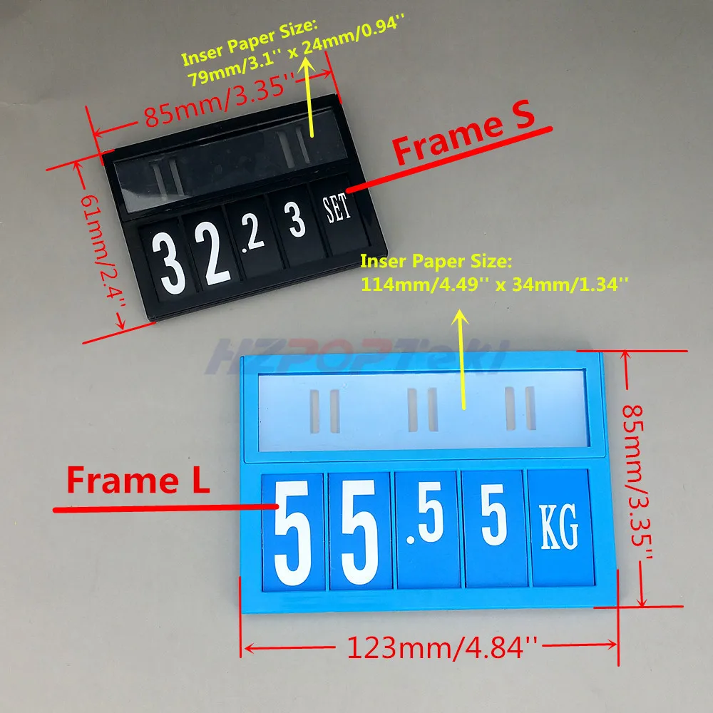 Поп акция цена знак дисплей опубликовано этикетка карты пластик держатель рамки по подвесные крючки Сменные в супермаркет 10 наборы для