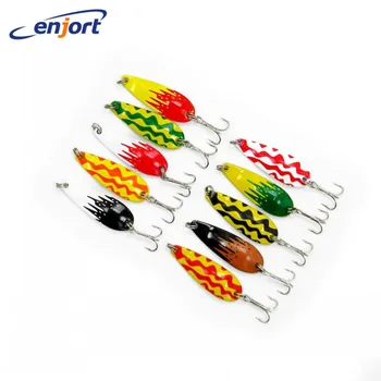 

New Spoon Fishing lures fish baits spinner blades fishing tackle metal hard bait pesca wobbler spoons Free ship