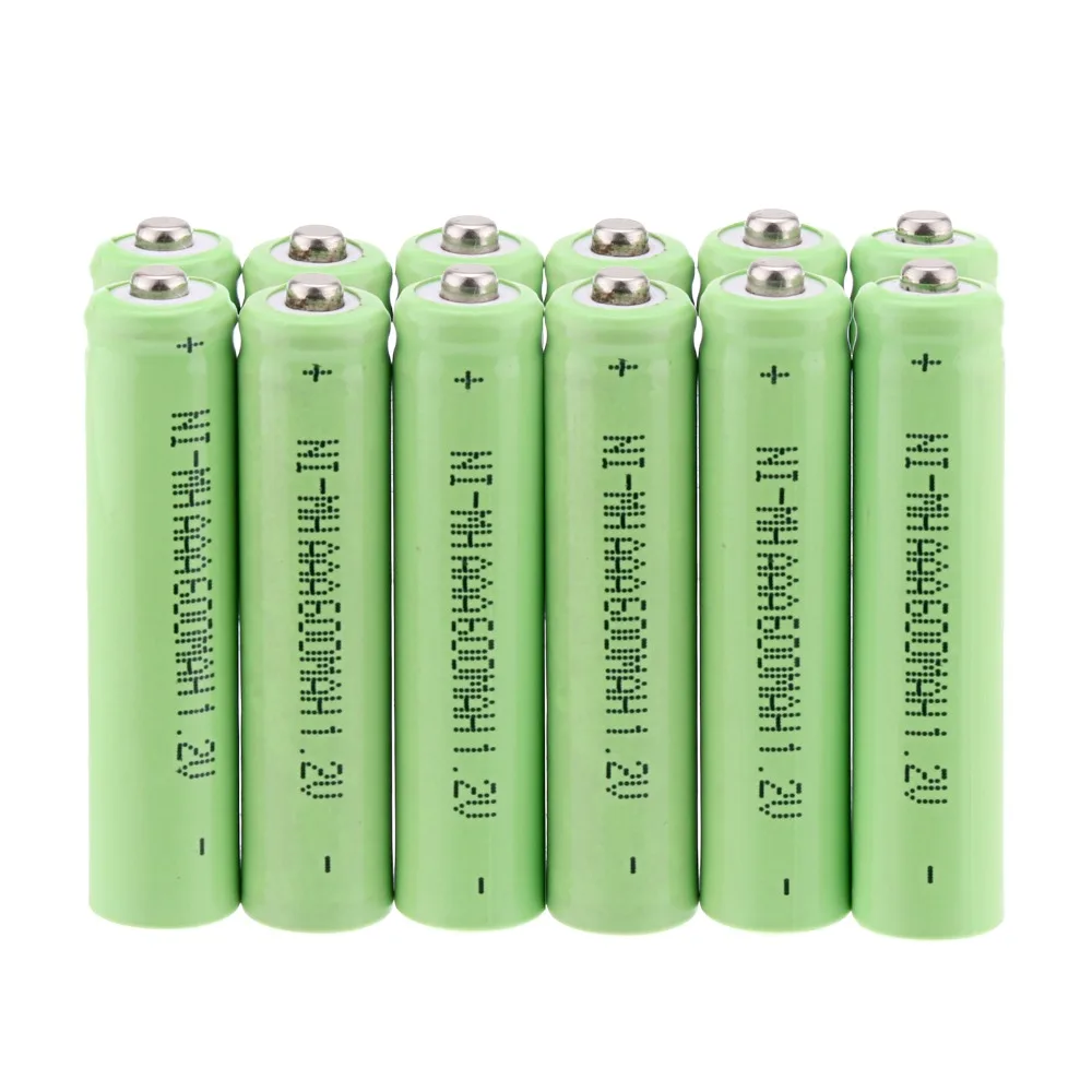 Зеленый 3А AAA аккумуляторные батареи 1,2 V 600mAh NIMH ni-mh аккумуляторная батарея