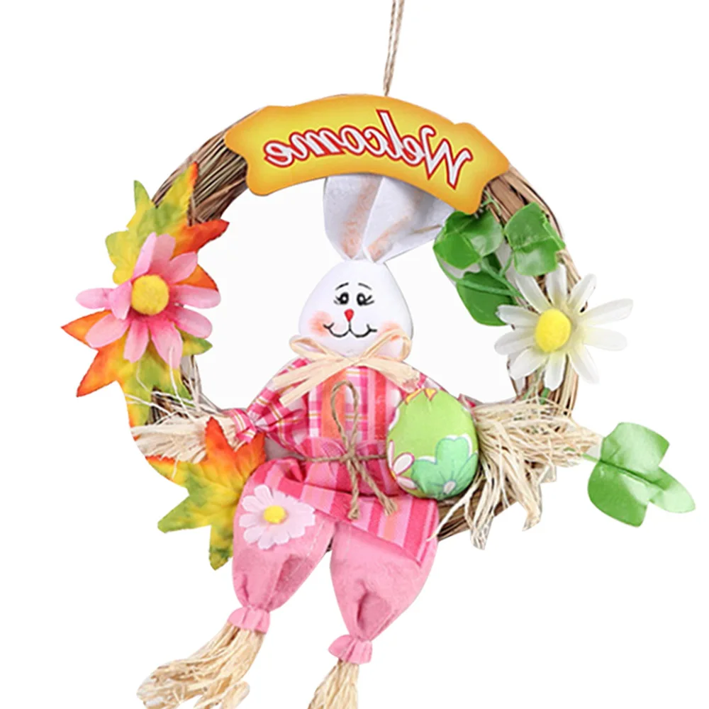 Новинка игрушка дверь висит Пасхальный кролик с морковь венок-гирлянда дома стены окна сад кролик игрушка