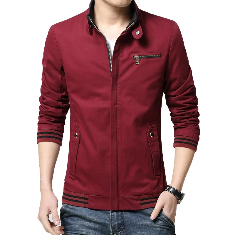 New Fashion 2018 Spring Autumn Casual Black Khaki Jacket