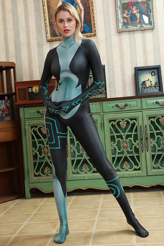 Сказда о Зельде костюм Сумеречной принцессы для косплея супергероев Zentai|Зентай| |