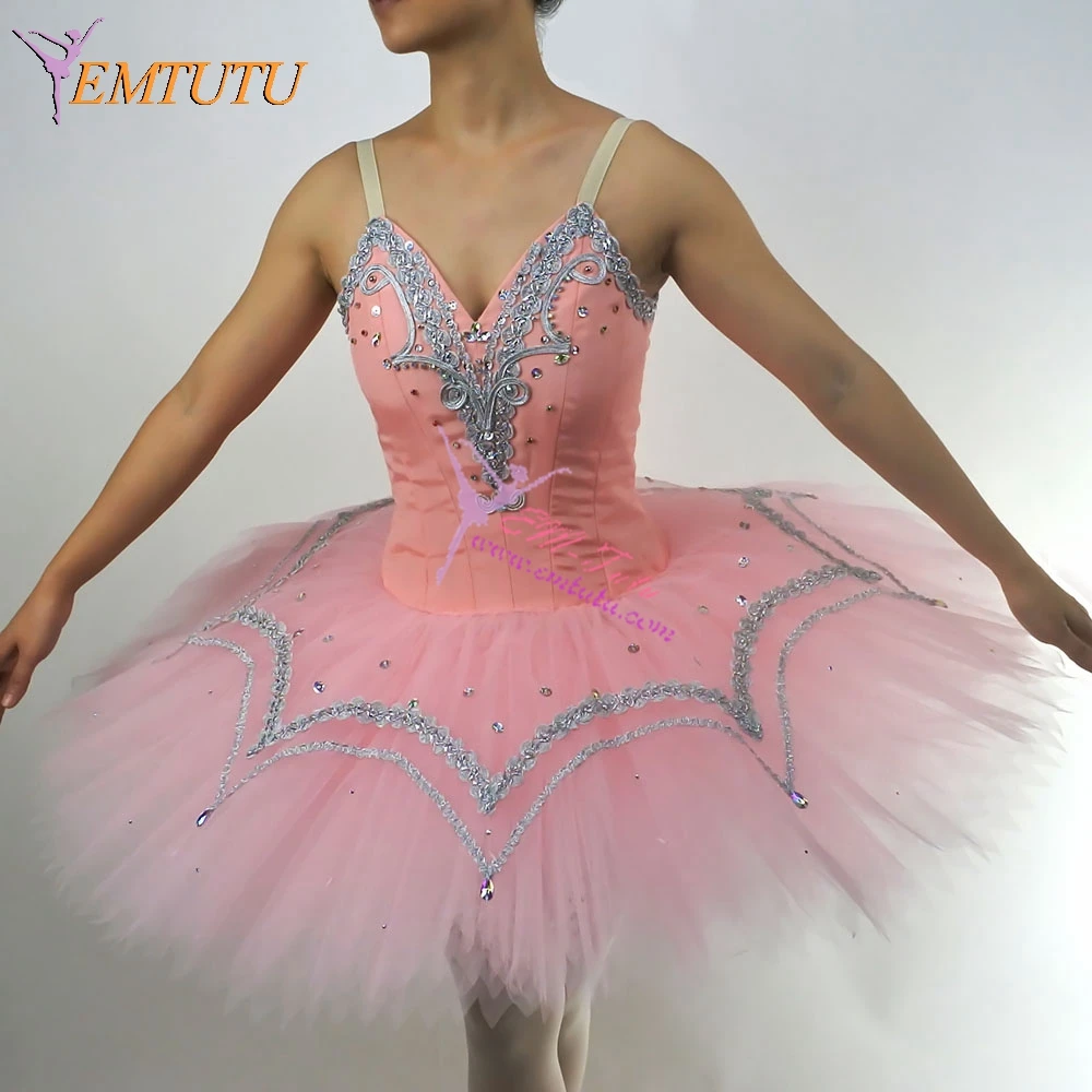 Балетная пачка «Щелкунчик», розовая балерина, блинная классическая балетная юбка-пачка, изготовленная на заказ, балетная пачка «Спящая красавица»