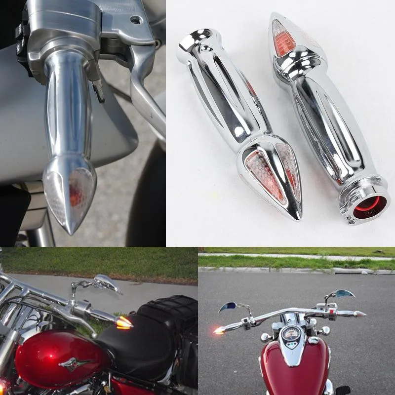 1 '✥ мм мотоциклетные ручные ручки поворотники для Kawasaki Vulcan 1500 1600 1800 2000 Harley &amp